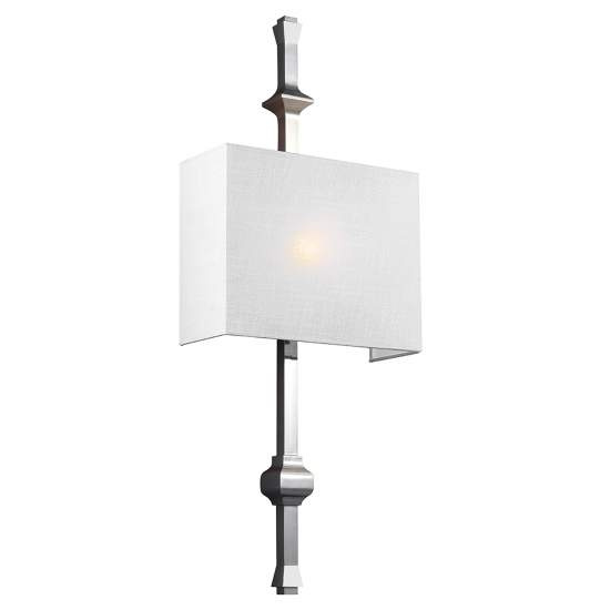 Applique Contemporanea Teva Acciaio Nichel Lucido 1 Luce E27 FE-TEVA1-PN