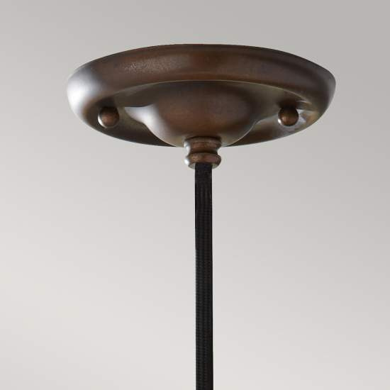 Sospensione Contemporanea Urban Renewal Acciaio Bronzo Astral 1 Luce E27 FE-URBANRWL-P-E