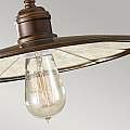 Sospensione Contemporanea Urban Renewal Acciaio Bronzo Astral 1 Luce E27 FE-URBANRWL-P-E
