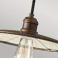 Sospensione Contemporanea Urban Renewal Acciaio Bronzo Astral 1 Luce E27 FE-URBANRWL-P-E