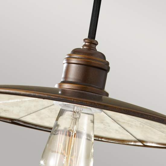 Sospensione Contemporanea Urban Renewal Acciaio Bronzo Astral 1 Luce E27 FE-URBANRWL-P-E