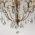 Lampadario Classico Valentina Acciaio Bronzo Ossidato Vetro 12 Luci E14 FE-VALENTINA12