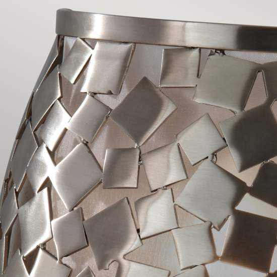 Applique Contemporanea Zara Acciaio Acciaio Spazzolato Vetro 1 Luce E14 FE-ZARA1