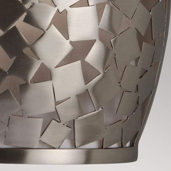 Applique Contemporanea Zara Acciaio Acciaio Spazzolato Vetro 1 Luce E14 FE-ZARA1