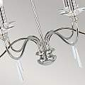 Lampadario Classico Finsbury Park Acciaio Nichel Lucido Vetro 6 Luci E14 FP6-POL-NICKEL