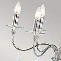 Lampadario Classico Finsbury Park Acciaio Nichel Lucido Vetro 6 Luci E14 FP6-POL-NICKEL