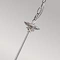 Lampadario Classico Finsbury Park Acciaio Nichel Lucido Vetro 9 Luci E14 FP9-POL-NICKEL