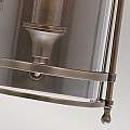 Applique Contemporanea Guildhall Acciaio Bronzo Scuro Vetro 1 Luce E14 GH-WB-DB