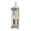 Applique Contemporanea Guildhall Acciaio Nichel Lucido Vetro 1 Luce E14 GH-WB-PN