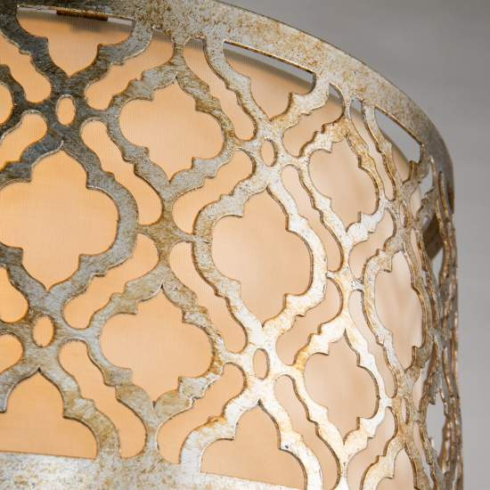 Plafoniera Contemporanea Arabella Acciaio Oro Anticato 2 Luci E27 GN-ARABELLA-F