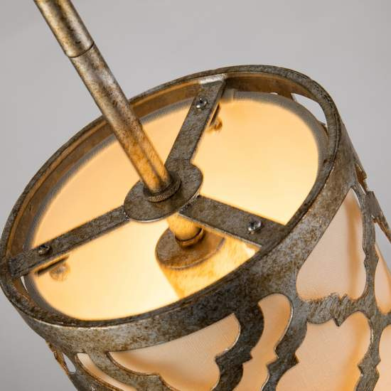 Sospensione Contemporanea Arabella Acciaio Oro Anticato 1 Luce E27 GN-ARABELLA-MP