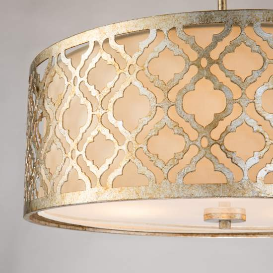 Lampadario Contemporaneo Arabella Acciaio Oro Anticato 3 Luci E27 GN-ARABELLA-P-L