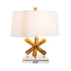 Lampada Da Scrivania Contemporanea Jackson Square Acciaio Oro Anticato Luce E27