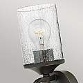 Applique Industrial Nordico Casa Alluminio Nero Antico Vetro 1 Luce E27 HK-CASA1