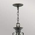 Lampadario Industrial Nordico Casa Alluminio Nero Antico Vetro 3 Luci E27 HK-CASA3