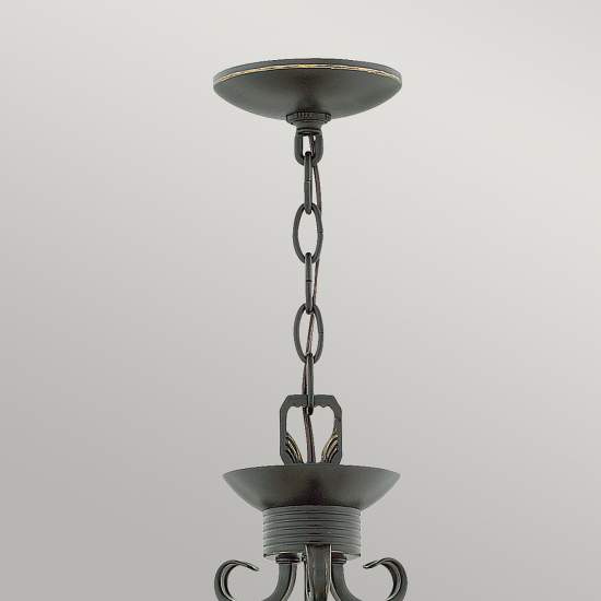 Lampadario Industrial Nordico Casa Alluminio Nero Antico Vetro 3 Luci E27 HK-CASA3