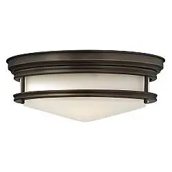 Plafoniera Contemporanea Hadley Acciaio Bronzo Vetro 3 Luci E27