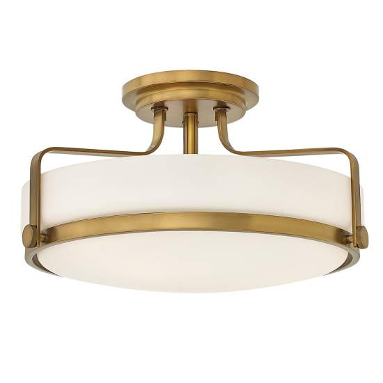 Lampadario Contemporaneo Harper In Acciaio Ottone Antico Vetro 3 Luci E27 HK-HARPER-SFM-HB