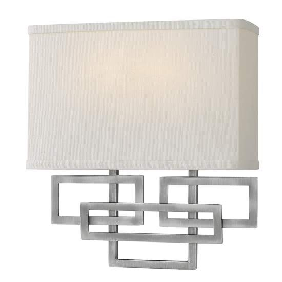 Applique Contemporanea Lanza Acciaio Nichel Antico 2 Luci E14 HK-LANZA2-AN