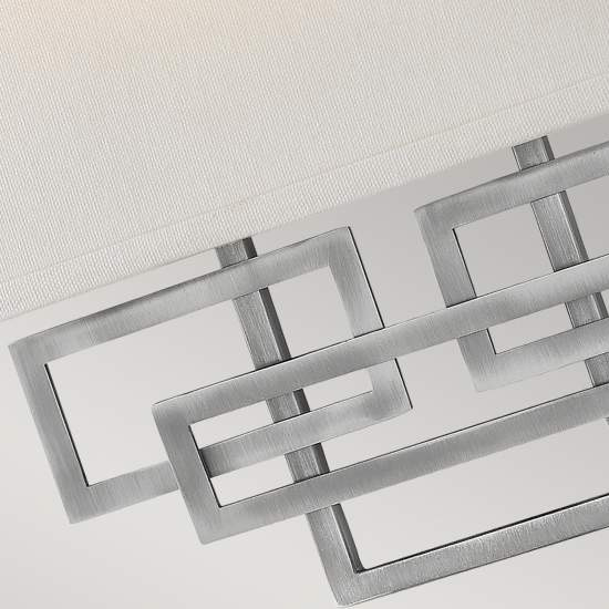 Applique Contemporanea Lanza Acciaio Nichel Antico 2 Luci E14 HK-LANZA2-AN