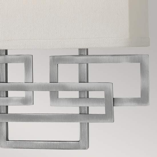 Applique Contemporanea Lanza Acciaio Nichel Antico 2 Luci E14 HK-LANZA2-AN