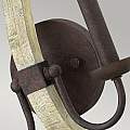 Applique Industrial Nordico Middlefield Acciaio Ferro Ruggine Legno 2 Luci E14 HK-MIDDLEFIELD2