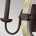 Applique Industrial Nordico Middlefield Acciaio Ferro Ruggine Legno 2 Luci E14 HK-MIDDLEFIELD2