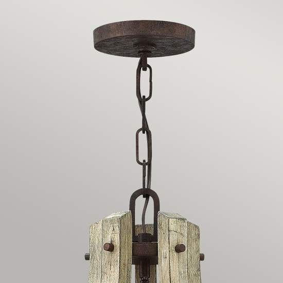 Lampadario Industrial Nordico Middlefield Acciaio Ferro Ruggine Legno 5 Luci E14 HK-MIDDLEFIELD5