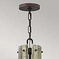Lampadario Industrial Nordico Middlefield Acciaio Ferro Ruggine Legno 6 Luci E14 HK-MIDDLEFIELD6