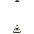 Sospensione Industrial Nordica Middlefield Acciaio Ferro Ruggine Legno Luce E27 HK-MIDDLEFIELDP1
