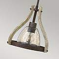Sospensione Industrial Nordica Middlefield Acciaio Ferro Ruggine Legno Luce E27 HK-MIDDLEFIELDP1