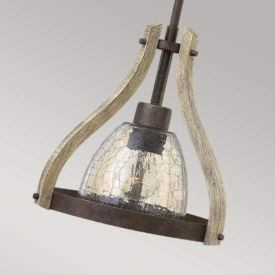 Sospensione Industrial Nordica Middlefield Acciaio Ferro Ruggine Legno Luce E27 HK-MIDDLEFIELDP1