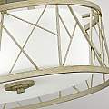 Lampadario Contemporaneo Nest Metallo Foglia Argento Vetro 3 Luci E27 HK-NEST-SF-SL