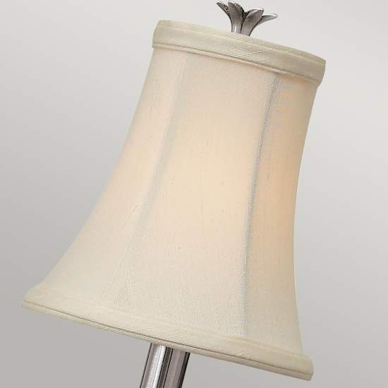 Applique Contemporanea Plantation Acciaio Nichel Antico Tessuto 1 Luce E14 HK-PLANT1-PL