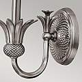 Applique Contemporanea Plantation Acciaio Nichel Antico Tessuto 1 Luce E14 HK-PLANT1-PL
