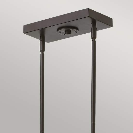 Lampadario Vintage Rigby Acciaio Bronzo Buckeye 3 Luci E27 HK-RIGBY-ISLE-KZ