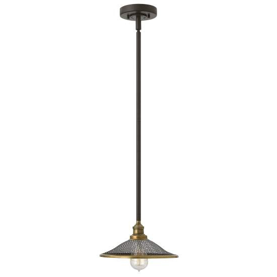 Sospensione Vintage Rigby Acciaio Bronzo Buckeye 1 Luce E27 HK-RIGBY-P-KZ