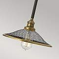 Sospensione Vintage Rigby Acciaio Bronzo Buckeye 1 Luce E27 HK-RIGBY-P-KZ