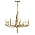 Lampadario Industrial Nordico Spyre Acciaio Oro Champagne 6 Luci E14 HK-SPYRE6C-CPG