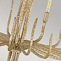 Lampadario Industrial Nordico Spyre Acciaio Oro Champagne 6 Luci E14 HK-SPYRE6C-CPG