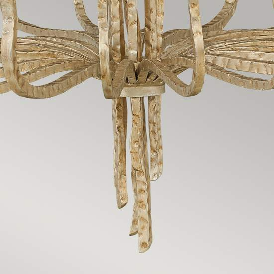 Lampadario Industrial Nordico Spyre Acciaio Oro Champagne 6 Luci E14 HK-SPYRE6C-CPG