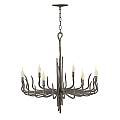 Lampadario Industrial Nordico Spyre Acciaio Bronzo Metallizzato Opaco 6 Luci E14 HK-SPYRE6C-MMB