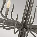 Lampadario Industrial Nordico Spyre Acciaio Bronzo Metallizzato Opaco 6 Luci E14 HK-SPYRE6C-MMB