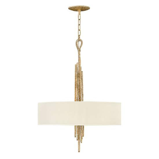 Lampadario Contemporaneo Spyre Acciaio Oro Champagne 6 Luci E14 HK-SPYRE6P-CPG