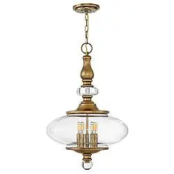 Lampadario Contemporaneo Wexley Acciaio Ottone Antico 5 Luci E14