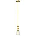 Sospensione Contemporanea Zelda Acciaio Ottone Vintage Vetro 1 Luce E27 HK-ZELDA-P-A-VS