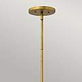 Sospensione Contemporanea Zelda Acciaio Ottone Vintage Vetro 1 Luce E27 HK-ZELDA-P-A-VS