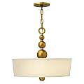 Lampadario Contemporaneo Zelda In Acciaio Ottone Vintage Vetro 3 Luci E27 HK-ZELDA-P-B-VS
