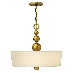 Lampadario Contemporaneo Zelda In Acciaio Ottone Vintage Vetro 3 Luci E27