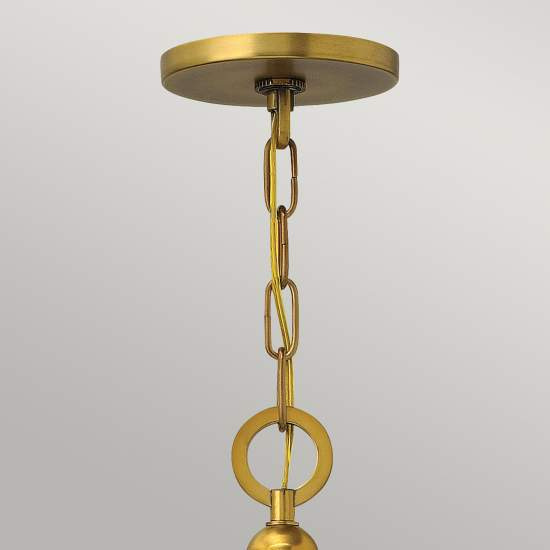 Lampadario Contemporaneo Zelda In Acciaio Ottone Vintage Vetro 3 Luci E27 HK-ZELDA-P-B-VS